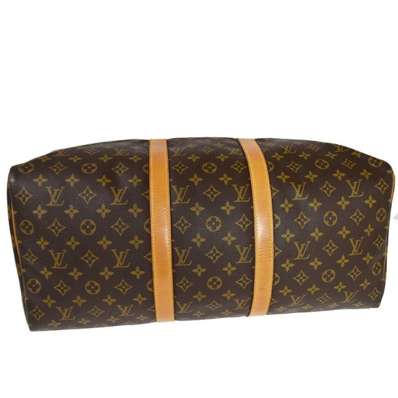 Authentic LOUIS VUITTON Keepall 50 Travel Hand Bag Monogram Leather - Picture 14 of 16